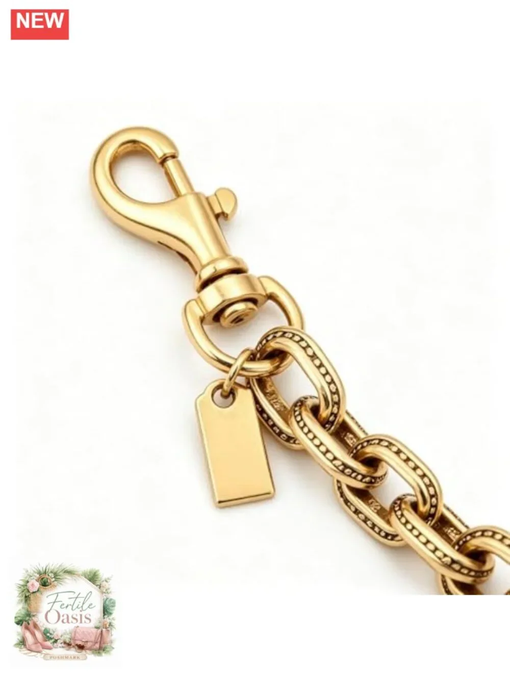 Vintage Handbag Extension Chain Keychain - Double Lobster Clasp Shoulder Strap